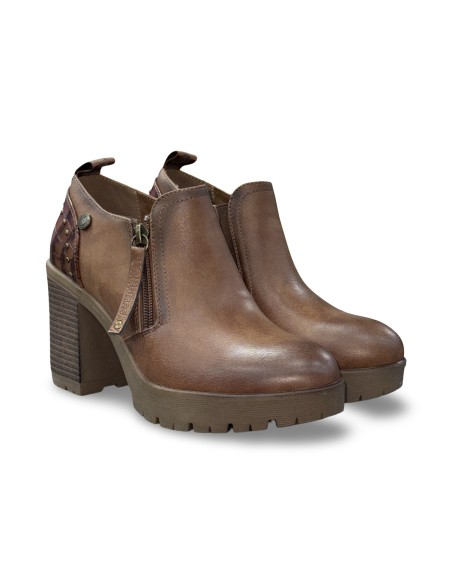 Refresh 173201 tronchetti donna in pelle color camel