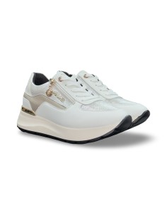 Cesare Paciotti 4US 4BX107 sneakers donna in pelle bianco/platino