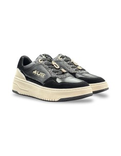 Cesare Paciotti 4US 4BX104 sneakers donna in pelle nero/platino