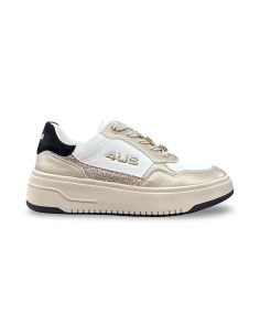 Cesare Paciotti 4US 4BX104 sneakers donna in pelle bianco/oro 2