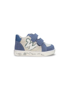 Balducci MSPORT4840 sneakers bambino in pelle/camoscio jeans 2