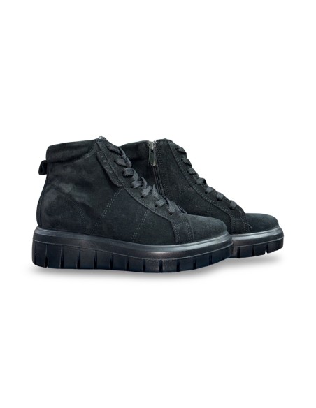 Igi&Co 8652911 sneakers donna in camoscio nero