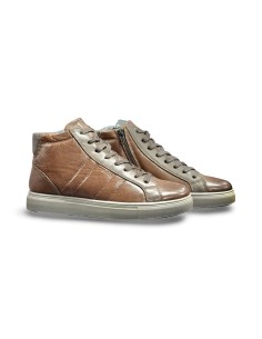 Igi&Co 8635533 sneakers uomo in pelle color cuoio 2