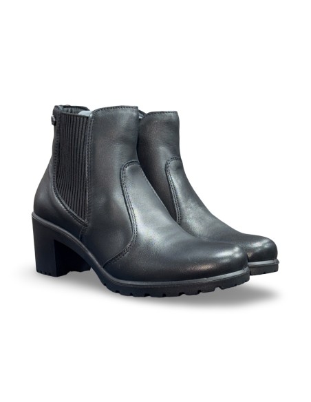 Enval Soft 8754900 stivaletti donna in pelle nero