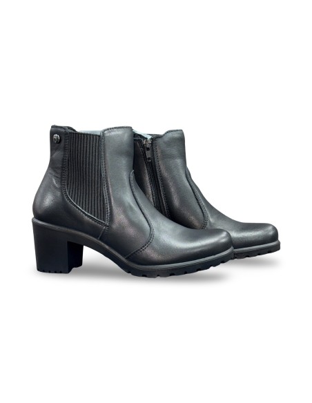 Enval Soft 8754900 stivaletti donna in pelle nero