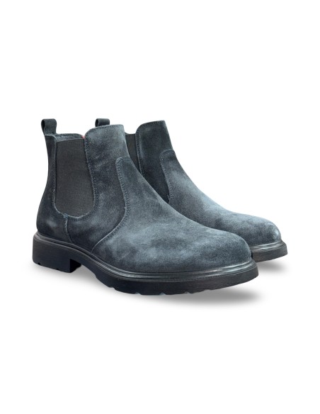 Igi&Co 8600222 stivaletti uomo in camoscio blu