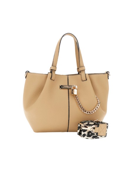 Cafe' Noir C3YC0910 borsa donna in pelle color sabbia