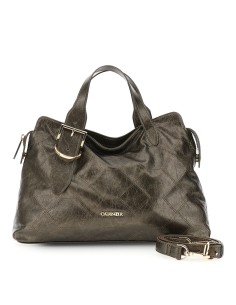 Cafe' Noir C3WB0906 borsa donna in pelle metallizzata bronzo