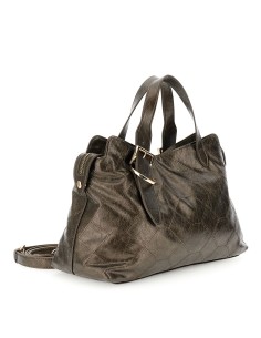 Cafe' Noir C3WB0906 borsa donna in pelle metallizzata bronzo 2