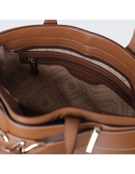 Cafe' Noir C3WG0918 borsa donna in pelle color cuoio