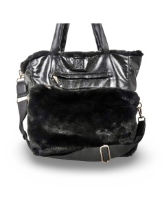 Refresh 183334 borsa donna in pelle/velluto nero 2