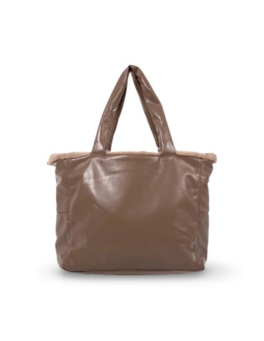 Refresh 183334 borsa donna in pelle/velluto taupe