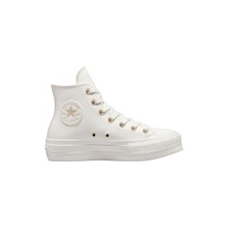 Converse All Star CTAS Lift Hi A03719C sneakers donna in pelle bianco