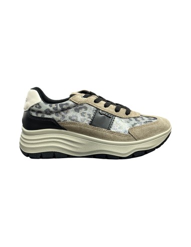 Igi&Co 8682711 sneakers donna in camoscio leopardato fango