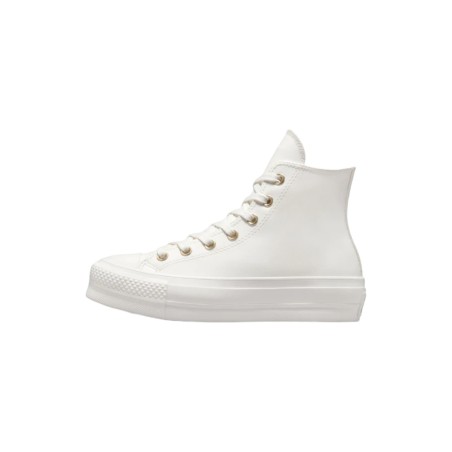 Converse All Star CTAS Lift Hi A03719C sneakers donna in pelle bianco