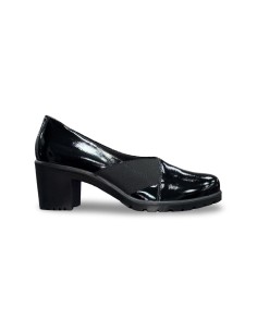 Enval Soft 8754611 decollete' donna in pelle/naplak nero 2