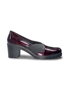 Enval Soft 8754622 decollete' donna in pelle/naplak bordeaux 2