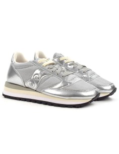Saucony Jazz Triple S60530-33 sneakers donna in pelle/tessuto grigio