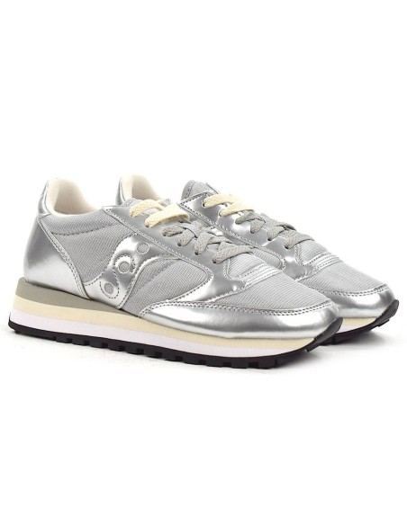 Saucony Jazz Triple S60530-33 sneakers donna in pelle/tessuto grigio
