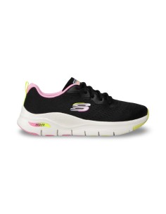 Skechers 149722/BKMT sneakers donna in tessuto nero/multicolor