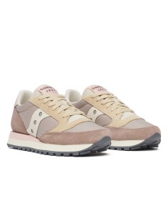 Saucony Jazz Original S1044-724 sneakers donna in camoscio/tessuto tan/pink/rose