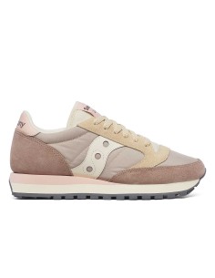 Saucony Jazz Original S1044-724 sneakers donna in camoscio/tessuto tan/pink/rose 2