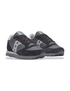 Saucony Jazz Original S2044-727 sneakers uomo in camoscio/tessuto nero/grigio 2