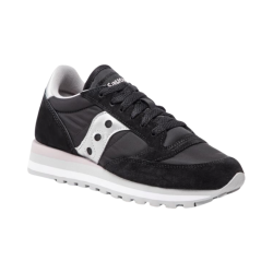 Saucony Jazz Triple S60530-15 sneakers donna in camoscio tessuto nero/bianco