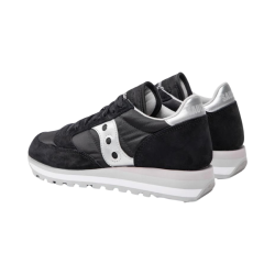 Saucony Jazz Triple S60530-15 sneakers donna in camoscio tessuto nero/bianco 2