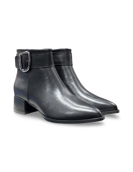Keys K-11445 stivaletti donna in pelle nero