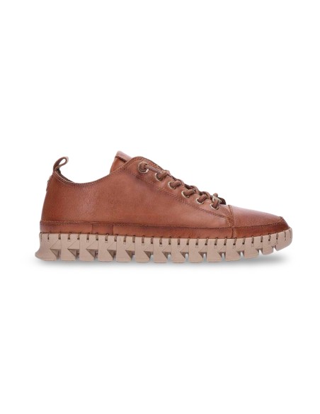 Carmela 162531 sneakers donna in pelle color camel