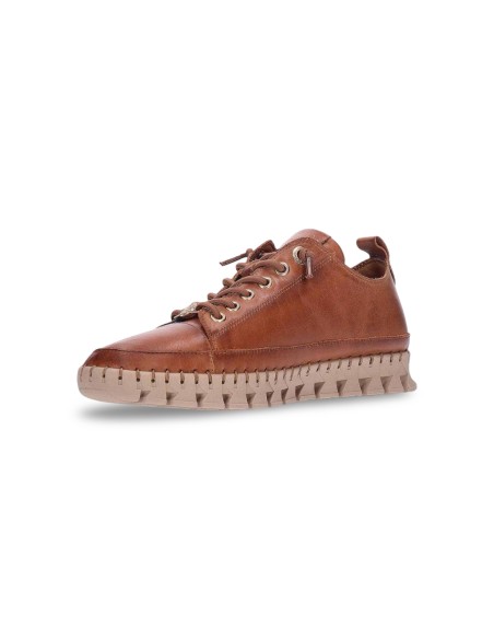 Carmela 162531 sneakers donna in pelle color camel