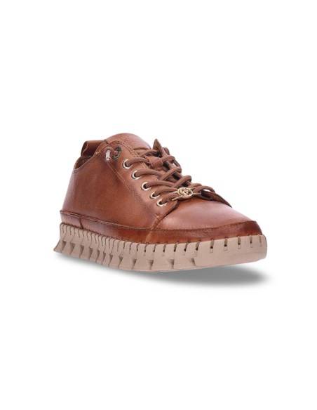 Carmela 162531 sneakers donna in pelle color camel