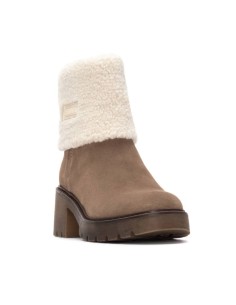 Carmela 162659 stivaletti donna in camoscio/pelliccia taupe 2
