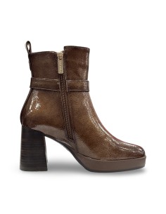 Carmela 162533 stivaletti donna in pelle vernice taupe 2