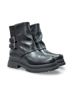 Queen Helena X33-96 stivaletti donna in pelle nero