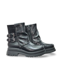 Queen Helena X33-96 stivaletti donna in pelle nero 2
