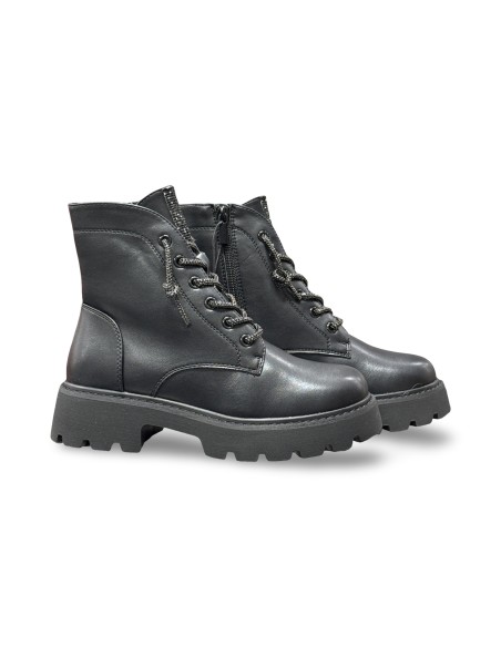 Queen Helena X31-54 stivaletti donna in pelle nero