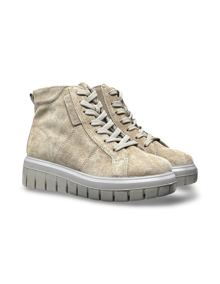 Igi&Co 8652922 sneakers donna in camoscio color biscotto
