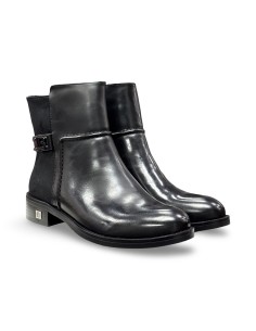 Laura Biagiotti 9284 stivaletti in pelle/camoscio nero