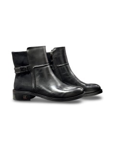 Laura Biagiotti 9284 stivaletti in pelle/camoscio nero 2