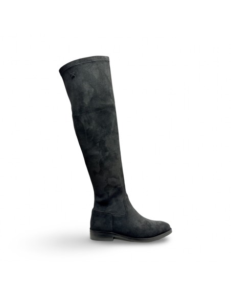 Laura Biagiotti 9303 stivali donna in camoscio velluto nero