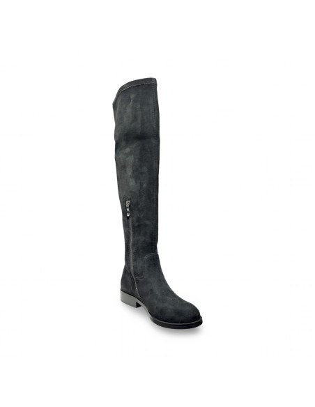 Laura Biagiotti 9303 stivali donna in camoscio velluto nero