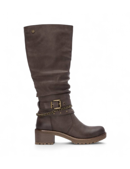 Refresh 173248 stivali donna in pelle marrone