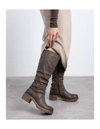 Refresh 173248 stivali donna in pelle marrone