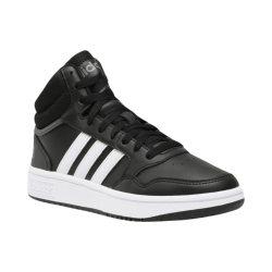 Adidas Hoops 3.0 Mid GW3020 sneakers uomo in ecopelle nero