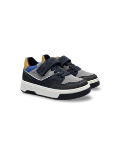 Primigi 6884444 sneakers bambino in camoscio grigio/nero