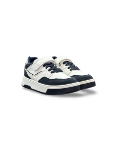 Primigi 6884422 sneakers bambino in pelle/camoscio bianco/blu