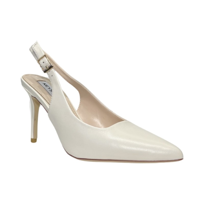 Keys K-9312 sandali donna in pelle color panna