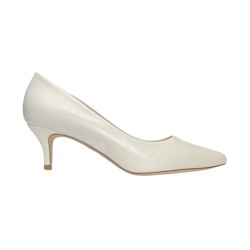 Keys K-9111 decollete' donna in pelle color panna